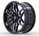 17x8.5 Mudder Trucker MT317 Barrier Black Milled 6x135 ET18 Wheel Rim-5