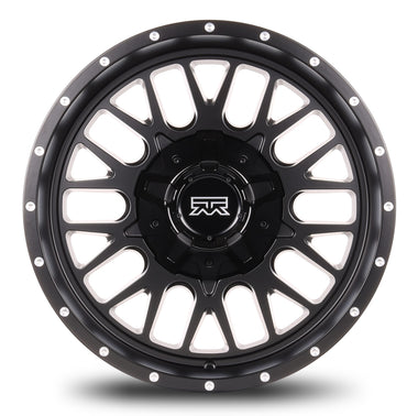 20x10 Mudder Trucker MT937 Sawtooth Black 6x135 6x139.7 6x5.5 ET-18 Wheel - 0