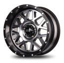 18x9 Mudder Trucker MT859 Mutiny Black Machined 5x127 5x5 ET-12 Wheel Rim-4