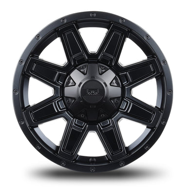 17x8.5 Mudder Trucker MT404 Deviant Black 5x127 5x5 5x139.7 5x5.5 -6 Wheel - 0