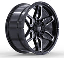 17x8.5 Mudder Trucker MT317 Barrier Black Milled 6x135 ET18 Wheel Rim-2