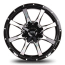 20x9 Mudder Trucker MT513 Black Machined 5x139.7 5x5.5 5x150 ET18 Wheel-2