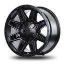 17x8.5 Mudder Trucker MT404 Deviant Black 5x127 5x5 5x139.7 5x5.5 -6 Wheel-3
