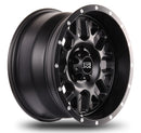 17x9 Mudder Trucker MT859 Mutiny Satin Black 5x127 5x5 ET-12 Wheel Rim-3
