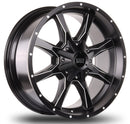 17x9 Mudder Trucker MT513 Black Milled 5x127 5x5 5x139.7 5x5.5 ET-12 Wheel-1