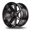 17x8.5 Mudder Trucker MT404 Deviant Black 5x114.3 5x4.5 5x127 5x5 18 Wheel-5