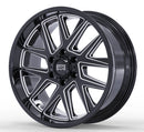 18x9 Mudder Trucker MT704 Asphalt Black Milled 5x127 5x5 ET12 Wheel Rim-4
