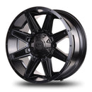 18x9 Mudder Trucker MT404 Deviant Black 5x139.7 5x5.5 5x150 ET18 Wheel Rim-3