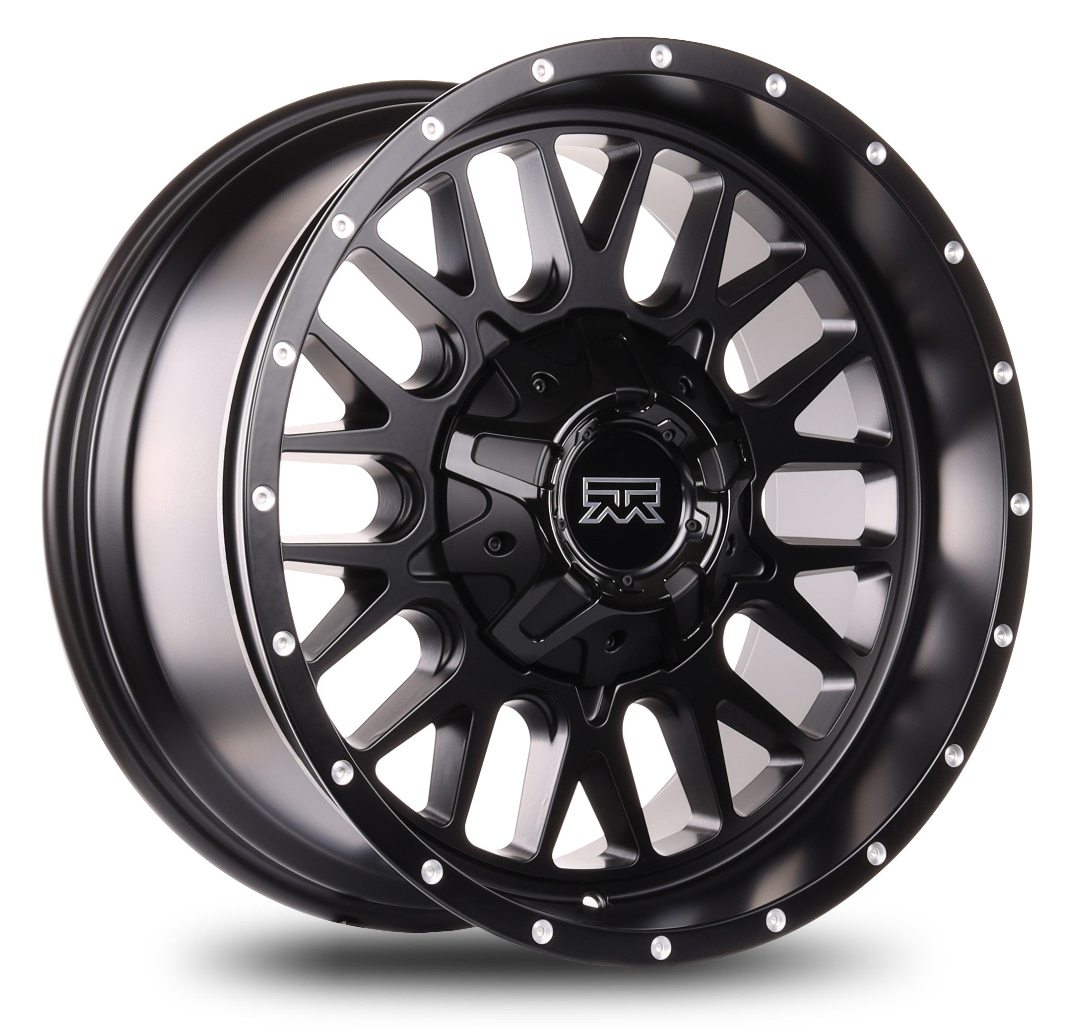 20x10 Mudder Trucker MT937 Sawtooth Black 6x135 6x139.7 6x5.5 ET-18 Wh ...