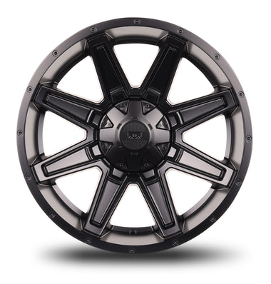 17x8.5 Mudder Trucker MT404 Deviant Black 5x114.3 5x4.5 5x127 5x5 18 Wheel - 0