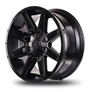 18x9 Mudder Trucker MT404 Deviant Black 5x139.7 5x5.5 5x150 ET18 Wheel Rim-5