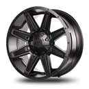 20x9 Mudder Trucker MT404 Deviant Black 5x127 5x5 5x135 ET12 Wheel Rim-3