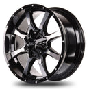 20x9 Mudder Trucker MT513 Breakover Black Machined 8x165 ET18 Wheel Rim-3