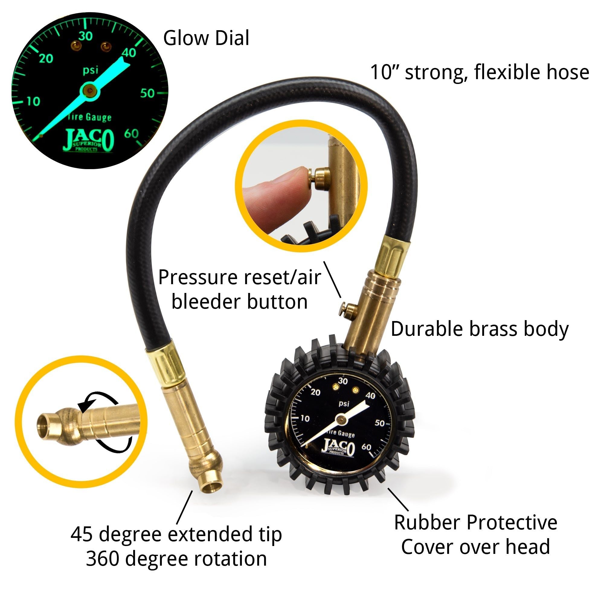 ElitePro™ Tire Pressure Gauge - 60 PSI - 0