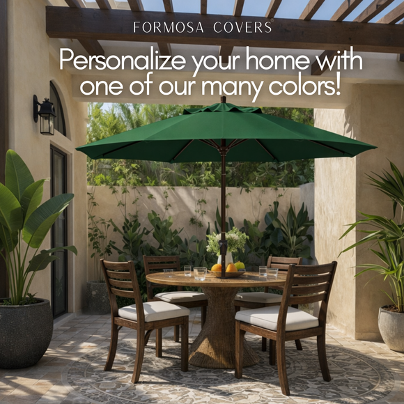 11ft Market Patio Umbrella 8 Rib Replacement Canopy Hunter Green