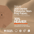 9ft Market Patio Umbrella 8 Rib Replacement Canopy Mocha Mousse-2