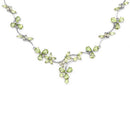 17.24 Carat Genuine Peridot .925 Sterling Silver Necklace-3