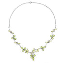 17.24 Carat Genuine Peridot .925 Sterling Silver Necklace-4
