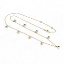 0.90 Carat Genuine Zambian Emerald 10K Yellow Gold Necklace-13