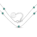 1.89 Carat Genuine Emerald .925 Sterling Silver Necklace-1