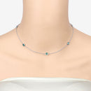 1.89 Carat Genuine Emerald .925 Sterling Silver Necklace-3
