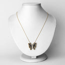 2.94 Carat Genuine Blue Sapphire and White Zircon .925 Sterling Silver Necklace-6