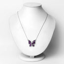 4.32 Carat Genuine Amethyst .925 Sterling Silver Necklace-6