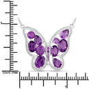4.32 Carat Genuine Amethyst .925 Sterling Silver Necklace-7