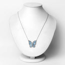 5.54 Carat Genuine Swiss Blue Topaz .925 Sterling Silver Necklace-6
