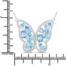 5.54 Carat Genuine Swiss Blue Topaz .925 Sterling Silver Necklace-7