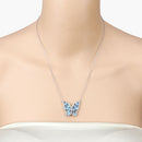 5.54 Carat Genuine Swiss Blue Topaz .925 Sterling Silver Necklace-10