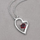 0.60 Carat Genuine Garnet .925 Sterling Silver Necklace-8