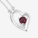 0.60 Carat Genuine Garnet .925 Sterling Silver Necklace-9