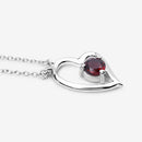 0.60 Carat Genuine Garnet .925 Sterling Silver Necklace-10