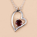 0.60 Carat Genuine Garnet .925 Sterling Silver Necklace-11
