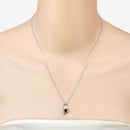 0.60 Carat Genuine Garnet .925 Sterling Silver Necklace-12