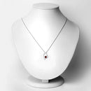 0.60 Carat Genuine Garnet .925 Sterling Silver Necklace-6