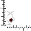 0.60 Carat Genuine Garnet .925 Sterling Silver Necklace-7
