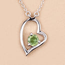 0.51 Carat Genuine Peridot .925 Sterling Silver Necklace-11