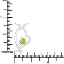 0.51 Carat Genuine Peridot .925 Sterling Silver Necklace-7