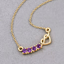 0.24 Carat Genuine Amethyst .925 Sterling Silver Necklace-7
