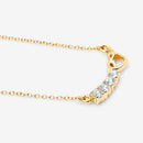 0.24 Carat Genuine Aquamarine .925 Sterling Silver Necklace-9