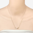 0.24 Carat Genuine Aquamarine .925 Sterling Silver Necklace-11