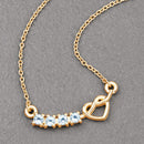 0.30 Carat Genuine Blue Topaz .925 Sterling Silver Necklace-3