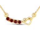 0.32 Carat Genuine Garnet .925 Sterling Silver Necklace-5