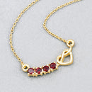 0.32 Carat Genuine Garnet .925 Sterling Silver Necklace-7