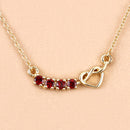 0.32 Carat Genuine Garnet .925 Sterling Silver Necklace-10