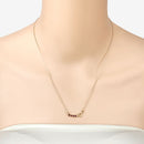 0.32 Carat Genuine Garnet .925 Sterling Silver Necklace-11