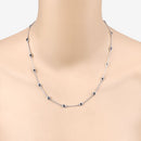 1.98 Carat Genuine Blue Sapphire .925 Sterling Silver Necklace-8
