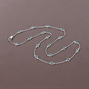 1.80 Carat Genuine Emerald .925 Sterling Silver Necklace-7